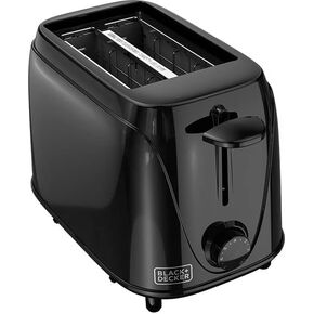 BLACK+DECKER 2-Slice Toaster with Toast Shade Selector, Removable Crumb Tray, and Auto Shut-Off