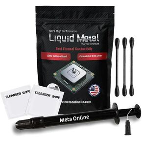 Liquid Metal Thermal Paste 1 Gram - Made in USA - Liquid Metal for PS5 - CPU - GPU - Xbox - Game Consoles Best for overclocking - Premium Materials - Ps5 Liquid Metal for Ps5