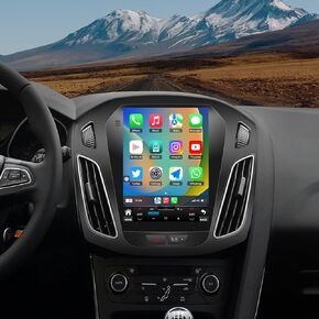 4+32G Android 13 Upgrade Car Radio for Ford Focus 2012-2018: 10.4 "HD T-Style Touchslen Head Unit Wireless Carplay Android Auto 1080P Camera Camera Link 5G WiFi GPS Bluetooth SWC FM