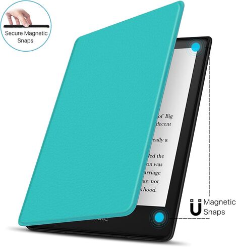 TNP Case for 6.8" Kindle Paperwhite 11th Generation 2021 / Kindle Paperwhite Signature Edition, PU Leather Cover, Protective Sleeve Folio Case for Kindle E-Reader with Auto Sleep/Wake, Hot Pink in Saudi Arabia