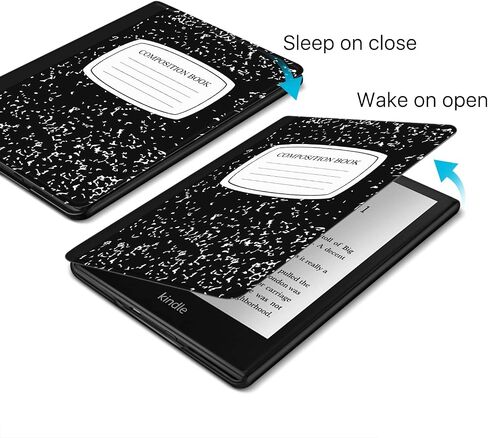 TNP Case for 6.8" Kindle Paperwhite 11th Generation 2021 / Kindle Paperwhite Signature Edition, PU Leather Cover, Protective Sleeve Folio Case for Kindle E-Reader with Auto Sleep/Wake, Hot Pink in Saudi Arabia