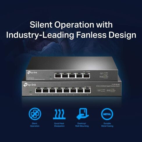 TP-Link Festa FS308G | 8 Port Gigabit Smart Managed Switch | Self-Organizing Network | Free Cloud Management | Fanless | Static Routing, Vlan, ACL, LAG | Desktop/Wall Mount | Does not Work with Omada in Saudi Arabia