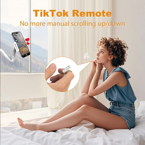 TikTok Remote Control with Glitter Diamonds for TikTok, Remote Control for TikTok, TikTok Scrolling Ring for iPhone, iPad, iOS, Android (Diamonds, Pink) in Saudi Arabia