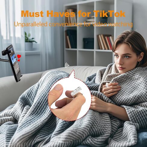 TikTok Remote Control with Glitter Diamonds for TikTok, Remote Control for TikTok, TikTok Scrolling Ring for iPhone, iPad, iOS, Android (Diamonds, Pink) in Saudi Arabia
