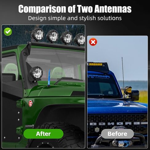 Xinhongfei Car Bullet Houderet Houdenna Antenna Attinna Accessories Flag American for Radio for Truck SUV (7.8BLUE) in Kuwait