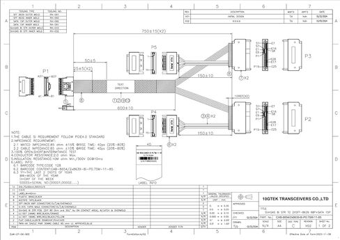 10Gtek Mini SAS SFF-8643 to U.2 SFF-8639 Cable, PCIe 4.0 X4 85 Ohm with 15-Pin SATA Power for NVMe SSD Hot-Swap, 0.5m/1.6ft in Kuwait