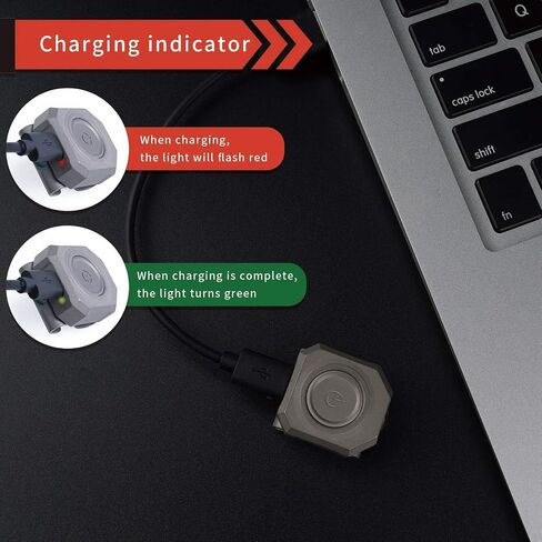 MecArmy CPLU Wrist Flashlight, Compact USB-C Rechargeable EDC LED Light, 300 Lumens, Double-Click Anti-Misfire, IPX6 Waterproof, for Running, Night Walking, Hiking - Fits on Watchband/Strap Systems in Saudi Arabia