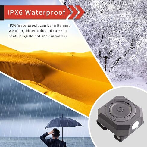 MecArmy CPLU Wrist Flashlight, Compact USB-C Rechargeable EDC LED Light, 300 Lumens, Double-Click Anti-Misfire, IPX6 Waterproof, for Running, Night Walking, Hiking - Fits on Watchband/Strap Systems in Saudi Arabia