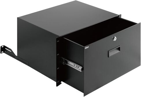 Tecmojo 2U Rack Drawer,Rack Mount Drawer for 19in Network Equipment/Server/AV Rack or Cabinet Enclosure,Sliding and Lockable Server Rack Drawer - Load-Bearing 44lb (20kg),with Cable Management Holes in Saudi Arabia