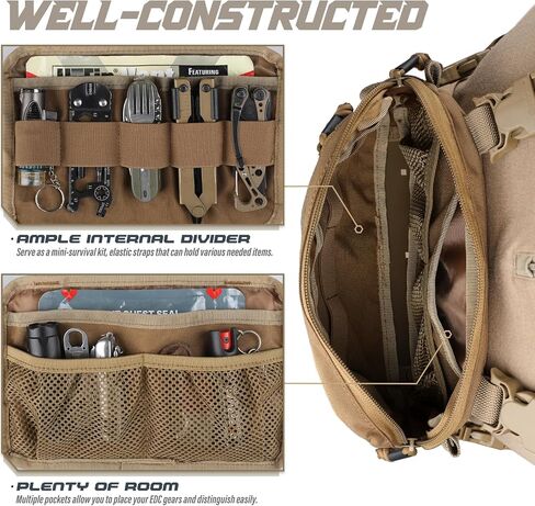 WYNEX Tactical Chest Rig Pack for Men, Running Chest Bag with Front Loop Recon Chest Rigs for Hunting Outdoor EDC in Saudi Arabia