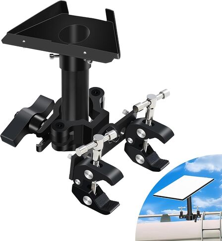 Starlink RV Mount, Starlink RV Ladder Mount, Starlink Mini Roof Rack Mount, Starlink Mini Pole Mount, Aluminum Alloy, for RV, Yacht, SUV, etc, Black in Saudi Arabia