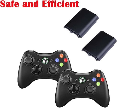 4 Pack Battery Box Battery Cover for Xbox 360 Wireless Controller, Replacement Battery Pack Cover Shell Case Kit for Xbox 360 Controller(Black) in Saudi Arabia