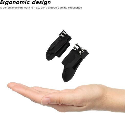 Gowenic 1 زوج Universal Tablet Gamepad 6 Fingers Game Game Controller 90 درجة ملحق حامل عصا التحكم مع قوس الوقوف للهواتف 5.5 بوصة. in Kuwait