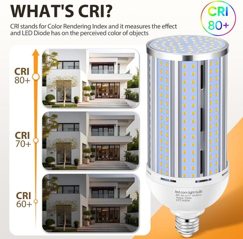2 Pack 200W Corn LED Light Bulb Fanless,29,500LM 3000K/Warm White(2000 Watt Equivalent) E26/E39 Large Mogul Base LED Cob Lamp for Outdoor Indoor Garage Warehouse Factory Workshop Street Backyard in Kuwait
