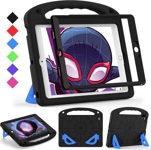 Kids Case for iPad 9th/8th/7th Generation (iPad 10.2 inch 2021/2020/2019), Shockproof Case with Screen Protector (Red) in Kuwait
