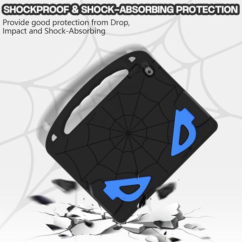 Kids Case for iPad 9th/8th/7th Generation (iPad 10.2 inch 2021/2020/2019), Shockproof Case with Screen Protector (Red) in Kuwait