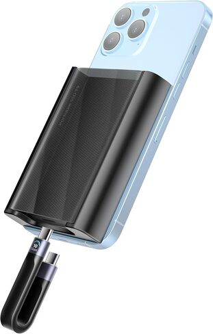 Magnetic Hard Drive Case Extreme Portable SSD with 10Gbps Type-C Cable, Compatible with iPhone 16 Pro & Pro Max - Black in Saudi Arabia