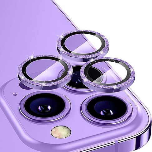 Bonitec for iPhone 14 Pro Max Bling Camera Protector, iPhone 14 Pro Camera Lens Cover Protector 9H Tempered Glass Sparkle Bling Glitter Camera Lens Film for iPhone 14 Pro Max/ 14 Pro, Blue in Saudi Arabia