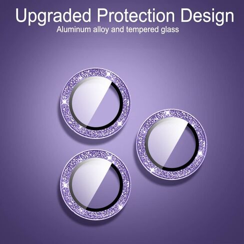 Bonitec for iPhone 14 Pro Max Bling Camera Protector, iPhone 14 Pro Camera Lens Cover Protector 9H Tempered Glass Sparkle Bling Glitter Camera Lens Film for iPhone 14 Pro Max/ 14 Pro, Blue in Saudi Arabia