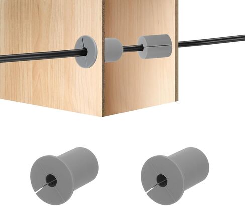 2Pcs Wall Grommets for Cables 1-Inch Silicone Cable Wall Bushing Feed Through Cable Routing Kit Accessories Wall Cable Pass Through for Ethernet with 7.5mm Hole, White in Saudi Arabia