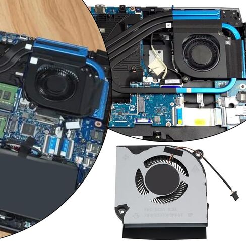 SING F LTD Laptop CPU Cooling Fan 4-Pin CPU Cooling Fan Compatible with Acer Predator Helios 300 PH317-53 PH315-52 (2019) CPU Fan, DC28000QDF0 in Kuwait