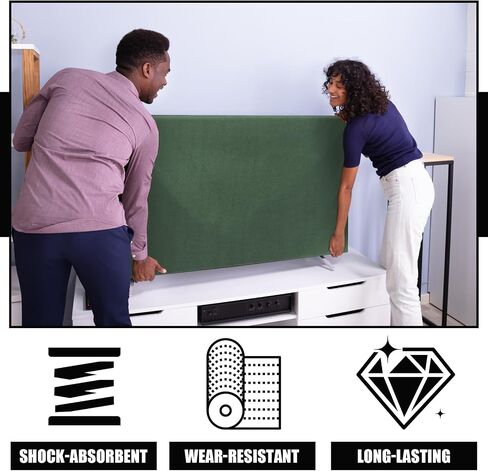 57''W x 31''H Polyester TV Cover لنقل شاشات التلفزيون حتى 52 "-55" حماية شاشة مسطحة للخدمة الشاقة أثناء نقل المنزل أو التخزين أو التجديد المنزلي in Kuwait