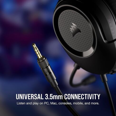 Corsair HS35 v2 Multiplatform Wired Gaming Headset – Flexible Omni-Directional Microphone – Universal 3.5mm Connection – PC, Mac, PS5, PS4, Xbox, Nintendo Switch, Mobile – Red in Kuwait