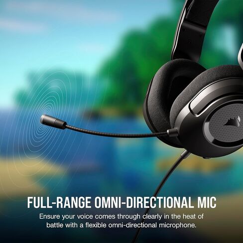 Corsair HS35 v2 Multiplatform Wired Gaming Headset – Flexible Omni-Directional Microphone – Universal 3.5mm Connection – PC, Mac, PS5, PS4, Xbox, Nintendo Switch, Mobile – Red in Kuwait