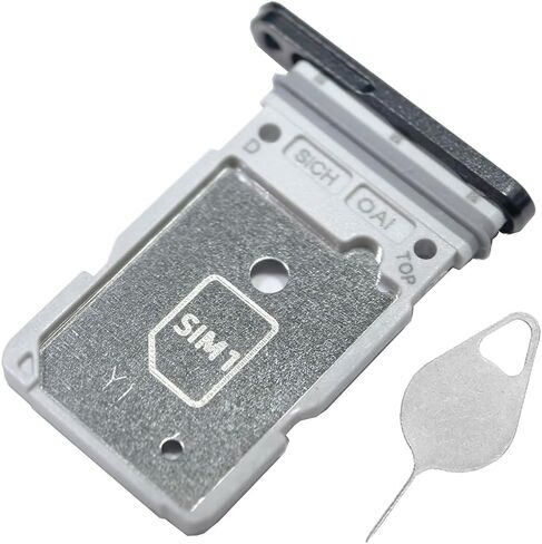 Galaxy S25 Ultra SIM Card Tray Dual Replacement S25 Ultra Sim Card Slot Holder for Samsung Galaxy S25 Ultra 5G 6.9" S938U1 SM-S938U Sim Card Tray Repair Part with Opening Needle (Titanium Jet Black) in Kuwait