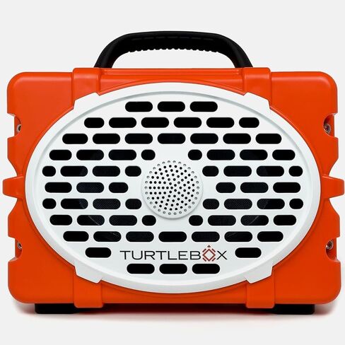 Turtlebox Original Gen 3: مكبر صوت بلوتوث في الهواء الطلق المحمول-Ultra-Sound (120dB) ، مقاوم للماء (IP67) ، بطارية وعرة مقاومة للأثر ، 3 أيام | وضع الحفلات: الاقتران غير المحدود لصوت ستيريو ، برتقالي in Kuwait