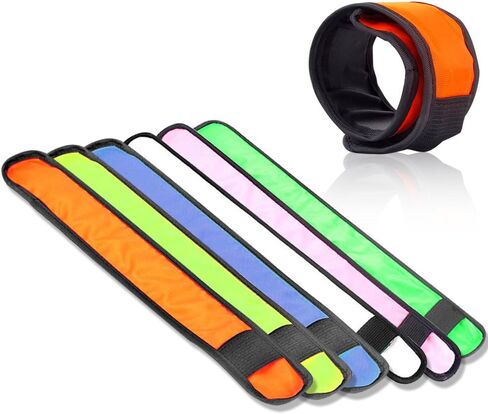 حزمة من 6 LED LED UP Band Slap Bracelets Night Safety Lrist Band for Cycling Walking Running Camping Sports Outdoor Sports in Kuwait