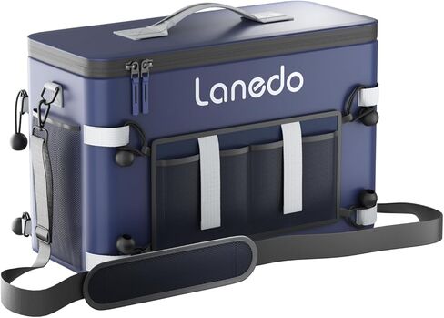 Soft Cooler Bag, Collapsible Soft Sided Cooler, 36 Cans Insulated Beach Cooler Lunch Bag, Large Leakproof Camping Cooler Reusable Waterproof Ice Chest for Travel Picnic Kayaking (Blue) in Kuwait