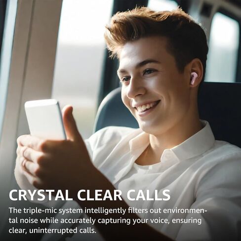 TOZO Hybrid Active Noise Cancelling Wireless Earbuds with 6 Mics AI Clear Call Ear Buds 55H Playtime with LED Display 32 Preset EQs via APP Bluetooth 5.3 IPX8 Waterproof in Ear Headphones in Kuwait
