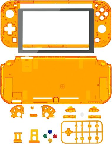 eXtremeRate Crystal Clear Atomic Purple DIY Replacement Shell for Nintendo Switch Lite, NSL Handheld Controller Housing w/Screen Protector, Custom Case Cover for Nintendo Switch Lite - No Controller in Kuwait