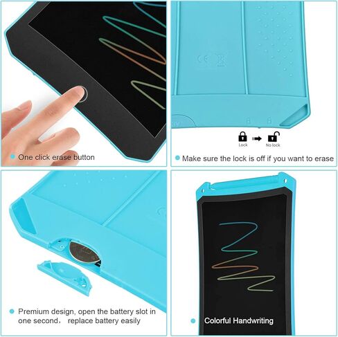 4 Pack LCD Writing Tablet for Kids, Colorful Toddler Drawing Tablet Doodle Board, Erasable Reusable Electronic Drawing Pad, LEYAOYAO Educational and Learning Toy for 3-6 Years Old Boy and Girl in Kuwait