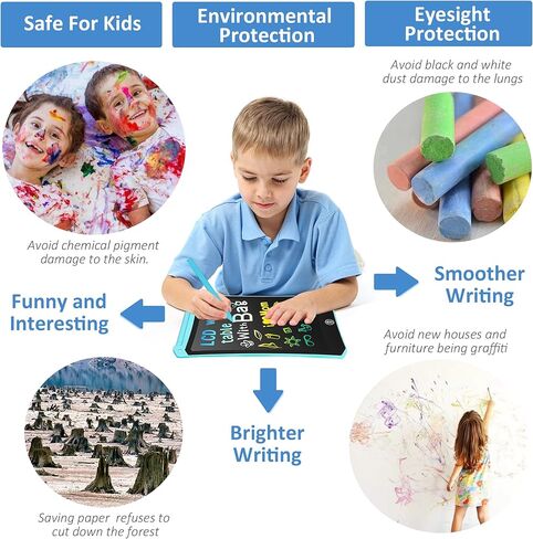 4 Pack LCD Writing Tablet for Kids, Colorful Toddler Drawing Tablet Doodle Board, Erasable Reusable Electronic Drawing Pad, LEYAOYAO Educational and Learning Toy for 3-6 Years Old Boy and Girl in Kuwait