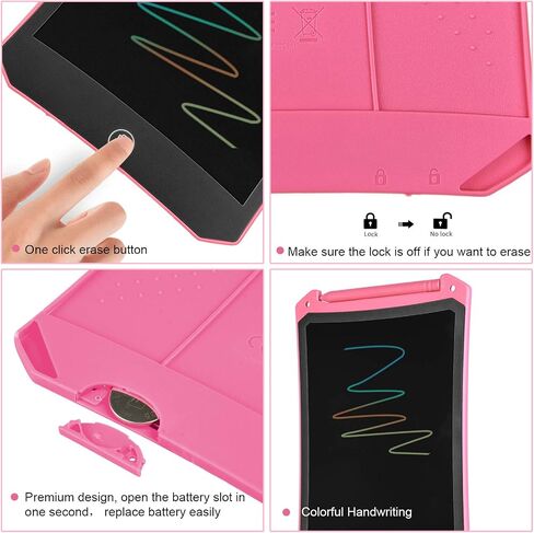 4 Pack LCD Writing Tablet for Kids, Colorful Toddler Drawing Tablet Doodle Board, Erasable Reusable Electronic Drawing Pad, LEYAOYAO Educational and Learning Toy for 3-6 Years Old Boy and Girl in Saudi Arabia