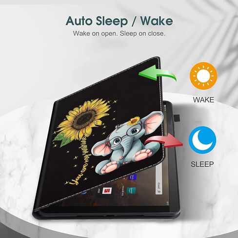 حافظة لجهاز Amazon Kindle Fire 7 الجديد كليًا (إصدار 2022 - الجيل الثاني عشر)، غطاء حامل ذكي متعدد الزوايا للنوم/الاستيقاظ التلقائي لطاولة Fire HD 7، هيكل جمجمة مضحك in Saudi Arabia