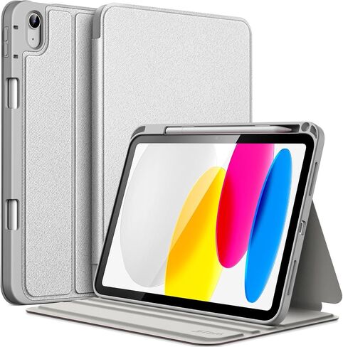 JETech Case for iPad 10 (10.9-Inch, 2022 Model, 10th Generation) with Pencil Holder, Slim Folio Stand Protective Tablet Cover, Multi-Angle Viewing (Navy) in Saudi Arabia