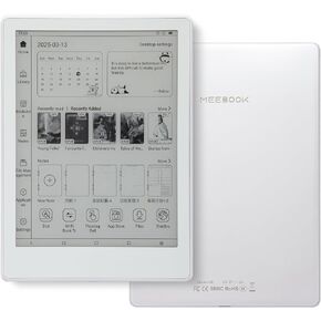 Meebook E-Reader M8 | 7.8' Eink Carta Screen | 300PPI Smart Light | Android 14 | Octa Core Processor | Dual Mics&Speakers | Support Play Store | Hand Writing | 4GB+64GB | Micro-SD Slot | White