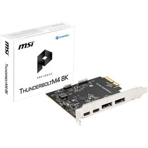 MSI THUNDERBOLTM4 8K PCI-e, Dual Ports, Full 8K, 40Gbp Transfer Rate, Daisy Chaining Support
