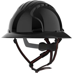 EVO 6161 Full Brim Ascend Climbing Helmet - Wheel Ratchet - Black (AKT260-001-104)
