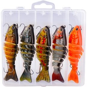 Bionic Swimming Bait, Robotic Fishing Lures,3D Bionic Swimming Lure Swims Just Like a Real Injured Bait Fish, Fishing Lures Suitable for All Kinds of Fishing Waters