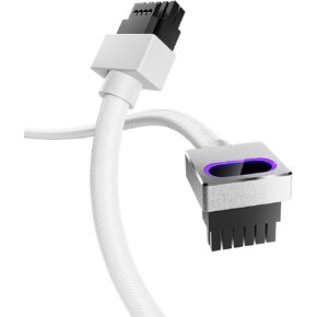 AsiaHorse Hydrus-16PIN 12VHPWR Modular Cable, 90 Degree Adapter Cable, 12+4-Pin (16-Pin) 12HVPWR to 12HVPWR, Male to Male Cable for RTX 3090Ti 4070Ti 4080 4090 (Model A, Black) PC GPU Power Cord