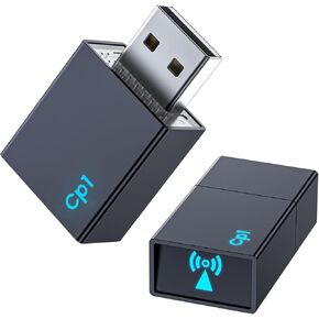 Mini Wireless Carplay Adapter, Portable Carplay Wireless Bluetooth Adapter Stable Fast Wireless Connection Plug and Play No Latency Car Play Adapter for iPhone with OEM Wired Carplay Car System