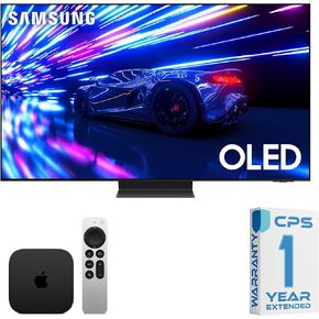 SAMSUNG 65-inch S95D QN65S95DAFXZA OLED Smart TV Bundle with 64GB AppleTV and 1 Year Assurance Add-On