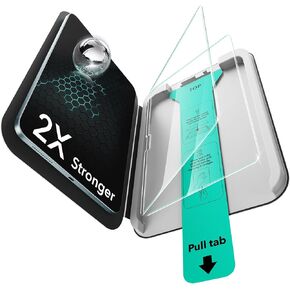 ESR 2 Pack Screen Protector for iPad Air 11 Inch M3/M2 2025/2024 (7th/6th Generation), 9H Tempered Glass Film with UltraFit Tray, Apple Pencil Support, Scratch Resistant, HD Clarity, Bubble Free