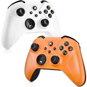 2 Pack Wireless for Xbox Controller, Wireless Controller Compatible with Xbox Series X, Xbox One, iOS, MAC, Android, and PC, with Turbo/3.5mm Audio Jack/Dual Vibration Need to Upgrade