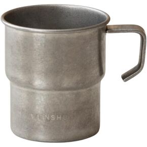 WENSHUO Outdoor Cup,Small Camping Mug,Vintage Stainless Steel,10.14 fl oz (300 ml)