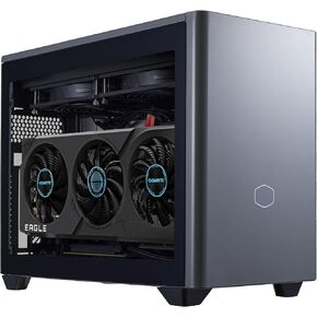 Cooler Master NR2 PRO MINI ITX-Intel I7-14700F 2.1GHz (5.4 جيجا هرتز توربو) | Gigabyte RTX 4070 Super 12GB و B760i Aorus Pro | 32GB DDR5 6000MHz | 1tb Gen4 M.2 | wifi | Windows 11-280mm AIO Gaming PC